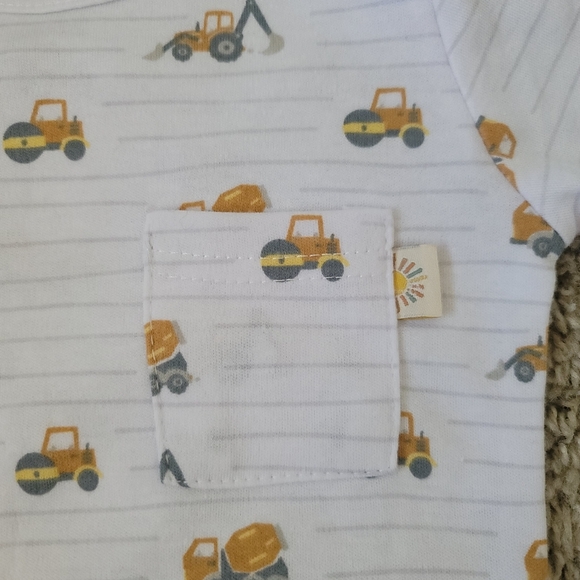 Baby Boy Construction Car Onesie (3-6 Months) - Picture 3 of 4